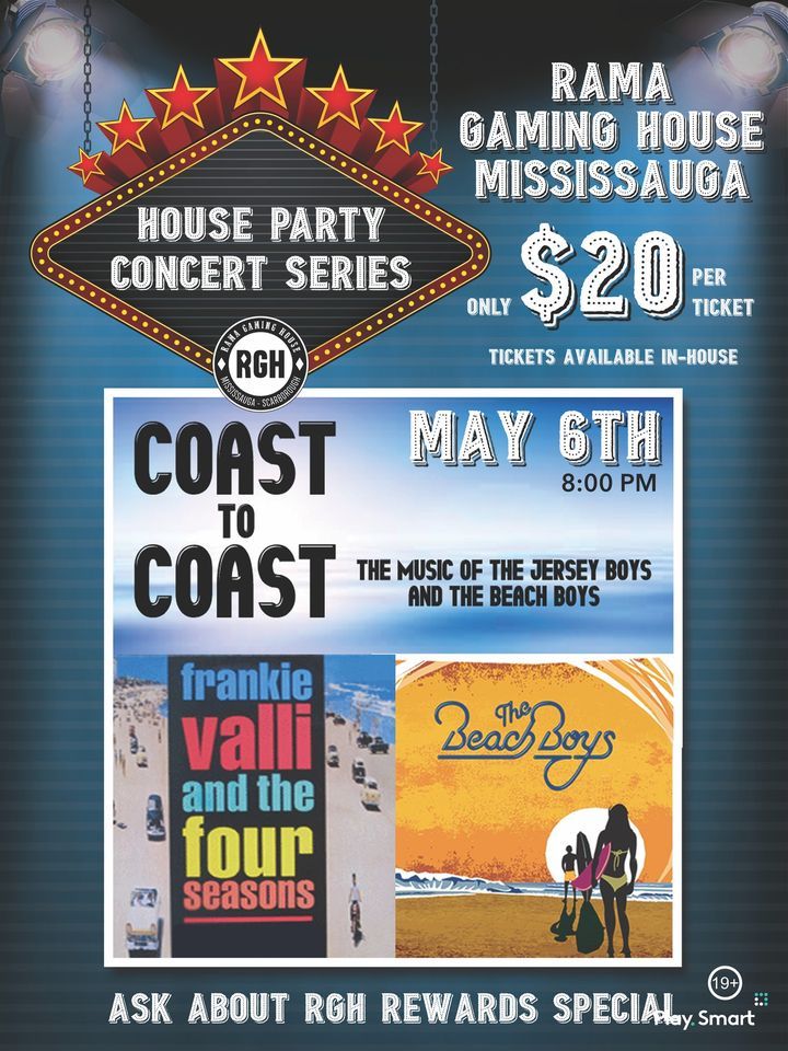 Tribute to The Jersey Boys & The Beach Boys Live Music Concert & SingAlong, Rama Gaming House Tribute to The Jersey Boys & The Beach Boys Live Music Concert & SingAlong, Rama Gaming House