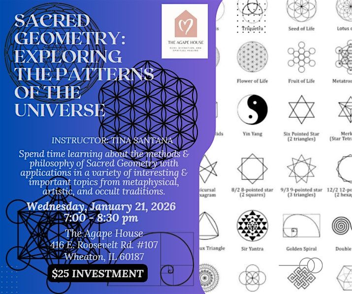 Sacred Geometry: Exploring the Patterns of the Universe, 21 January | Event in Wheaton | AllEvents