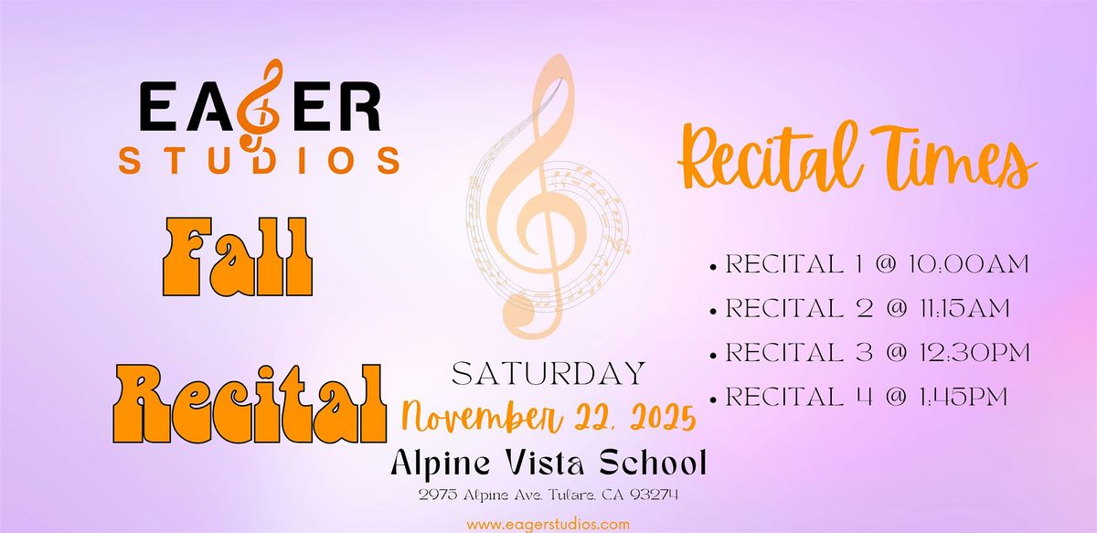 Fall 2025 "Fall Into the Spotlight" Annual Fall Recital - All Performances | Event in Tulare | AllEvents
