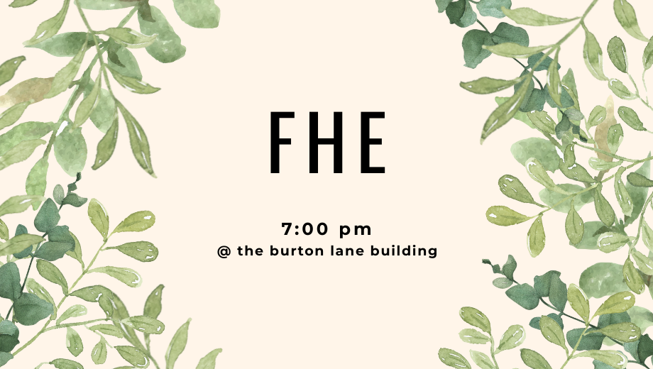 FHE, 13 October | Event in Kaysville | AllEvents