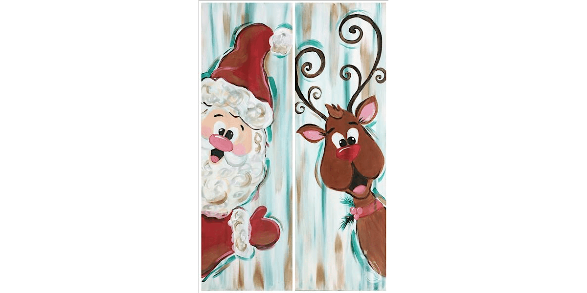 Peekaboo Christmas Pals - Paint and Sip in New Braunfels | Classpop!™, 6 December | Event in New Braunfels