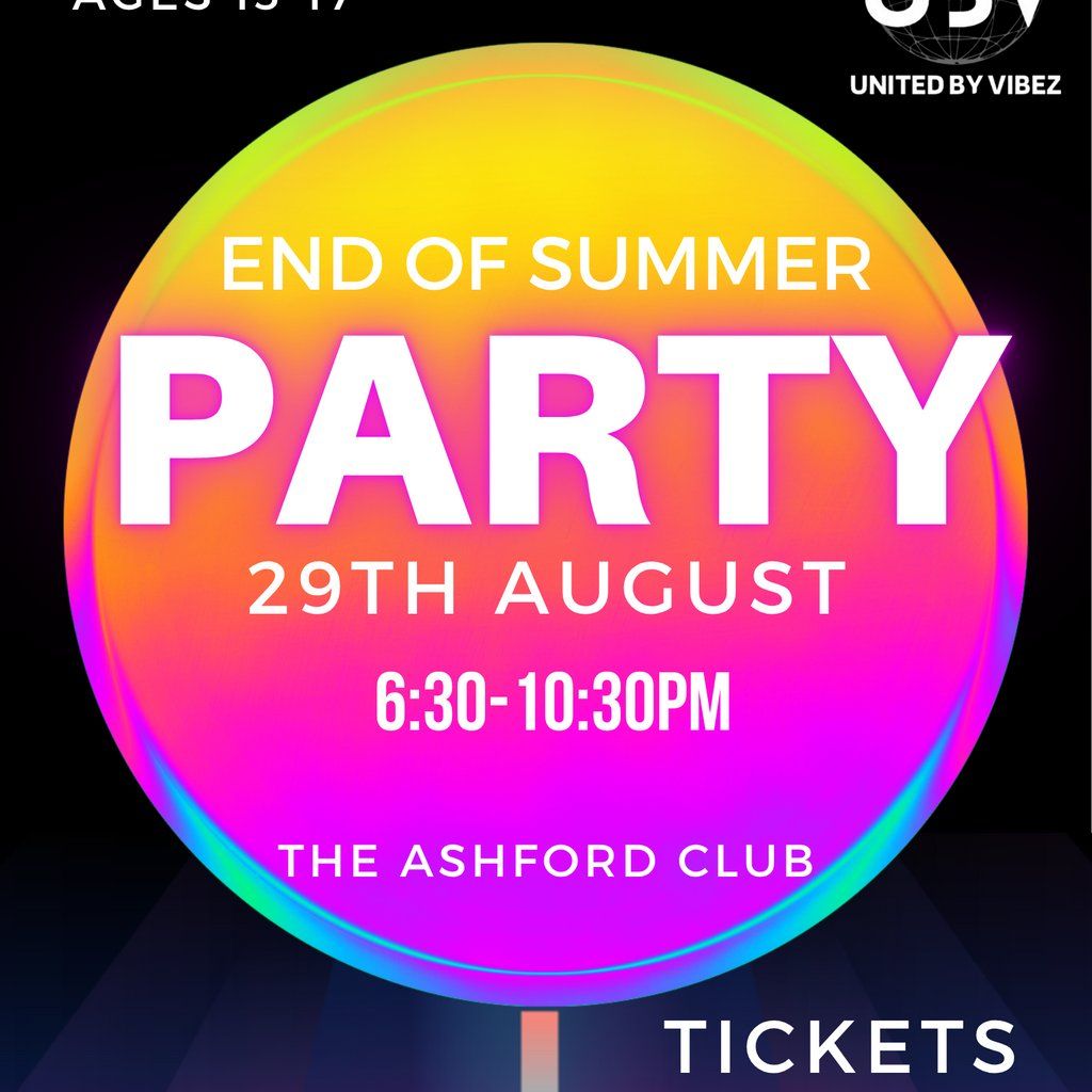 United by Vibez under 18s end of summer party, 29 August | Event in Ashford | AllEvents