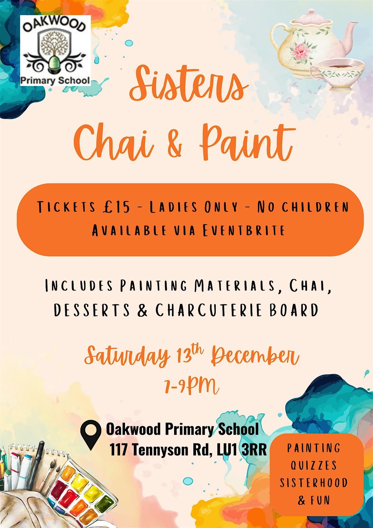 Chai & Paint, 13 December | Event in Luton | AllEvents
