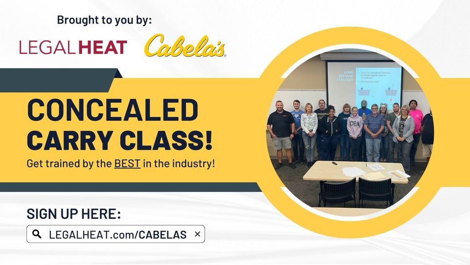 Concealed Carry Class at Cabelas LOUISVILLE, KY 930AM to 530PM, Cabela's (Louisville, KY