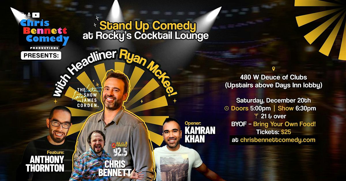 Chris Bennett Comedy Presents: Stand-Up Comedy at Rocky’s Cocktail Lounge, 20 December | Event in Show Low