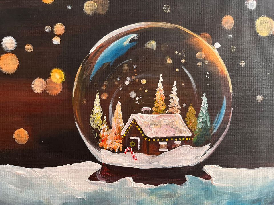 Join Brush Party to paint Snow Globe’ at The Clock Tower, Cheltenham