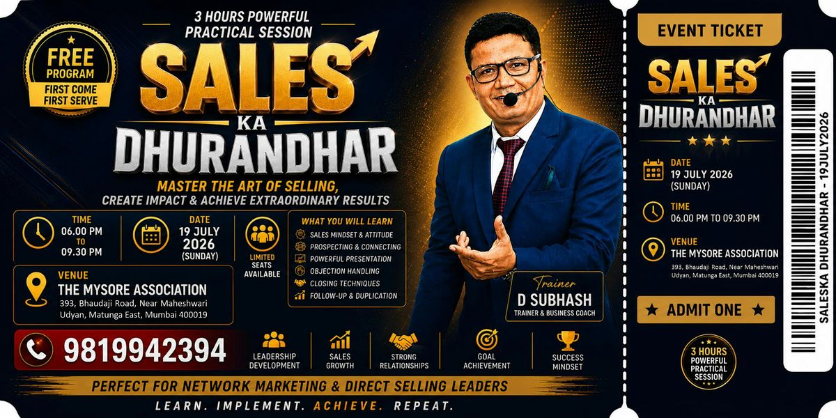 SALES KA DHURANDHAR