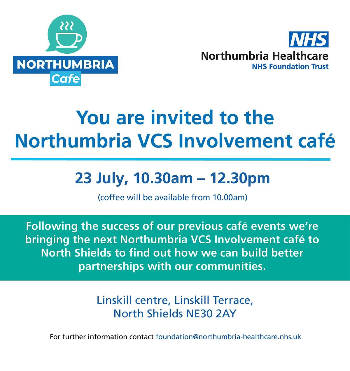 CYP Northumbria  NHS Involvement cafe, 8 December | Event in Newcastle upon Tyne | AllEvents