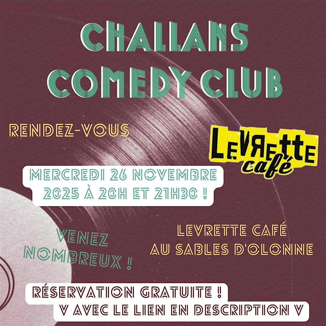 Soirée stand up au levrette café au sables d'Olonne, 26 November | Event in Les Sables-d'Olonne | AllEvents