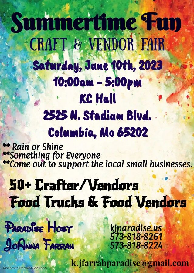 Summertime Fun Craft & Vendor Fair, Knights of Columbus Ladies