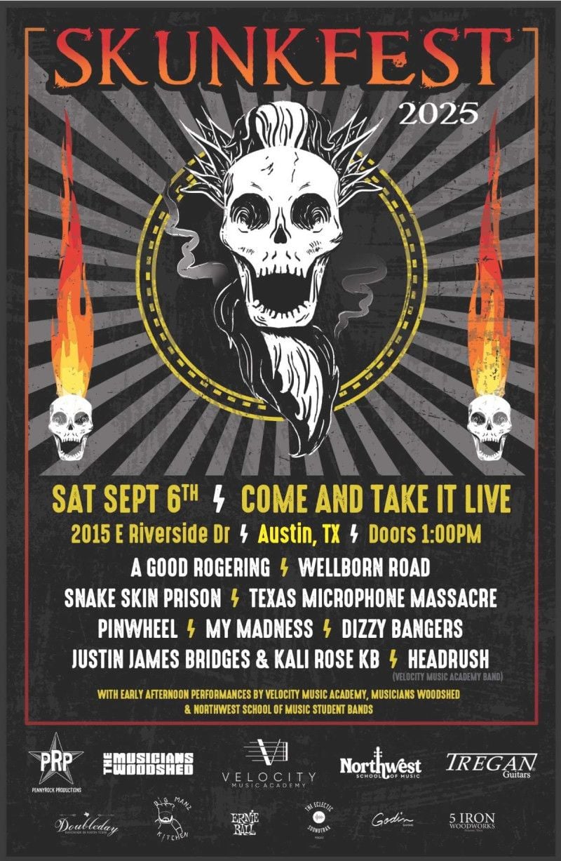 Skunk Fest at Come and Take It Live, 6 September | Event in Austin | AllEvents