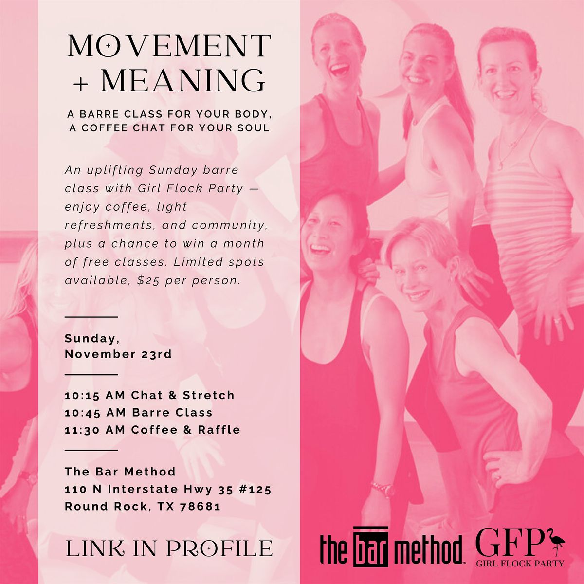 "Movement + Meaning" Barre Class | Event in Round Rock | AllEvents