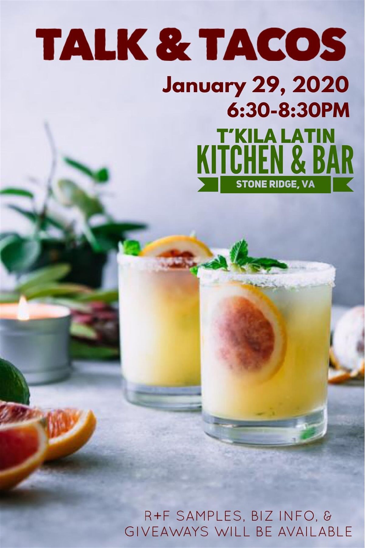 Talk Tacos Rodan Fields Mix N Mingle At T Kila Latin Kitchen