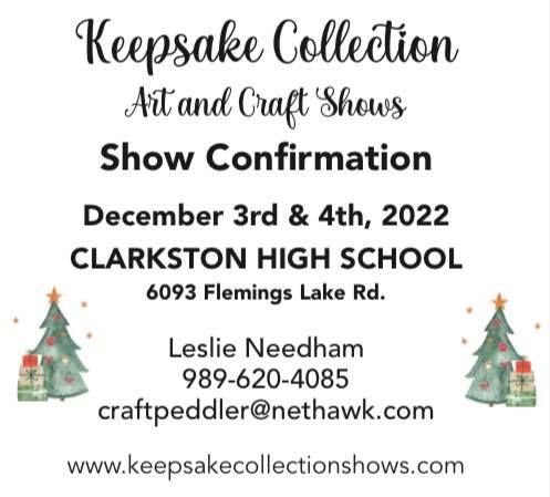Clarkston Wa Christmas Parade 2022 Clarkston High School Christmas Craft Show Hosted By Keepsake Collections  2022, 6093 Flemings Lake Rd, Clarkston, Mi 48346-1621, United States,  December 3 2022 | Allevents.in