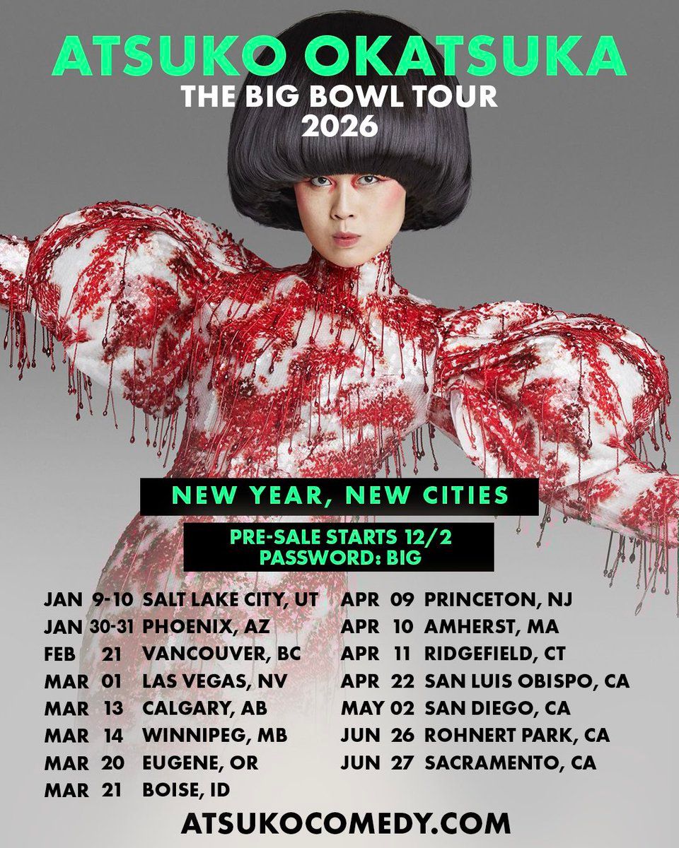 Atsuko Okatsuka, 20 March | Event in Boise | AllEvents