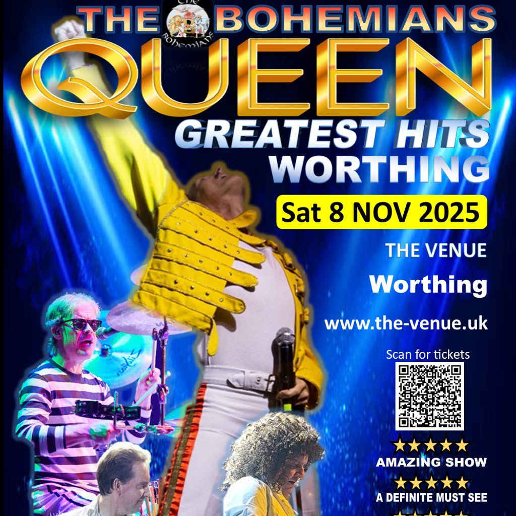 Queen Greatest Hits Worthing, 8 November | Event in Worthing | AllEvents