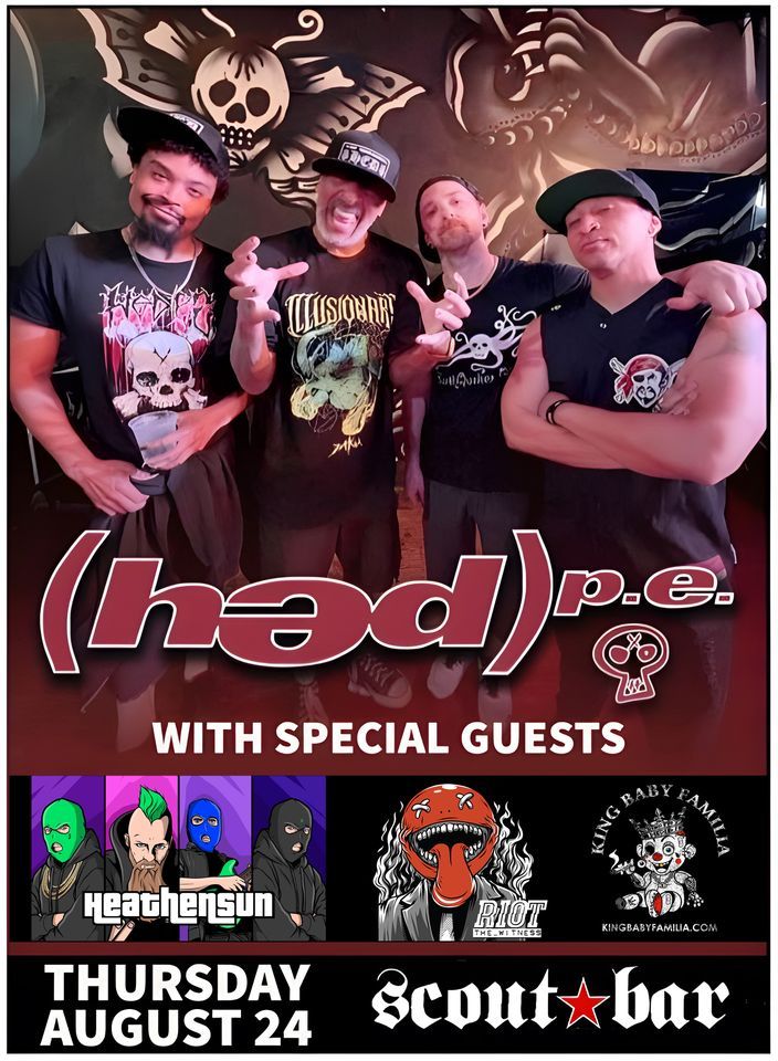 Scoutbar hed p.e. and RIOT the witness, Scout Bar, Seabrook, August