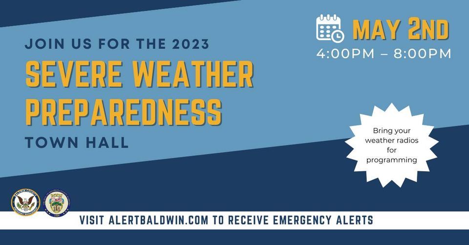 Severe Weather Preparedness Town Hall, Baldwin County Coliseum