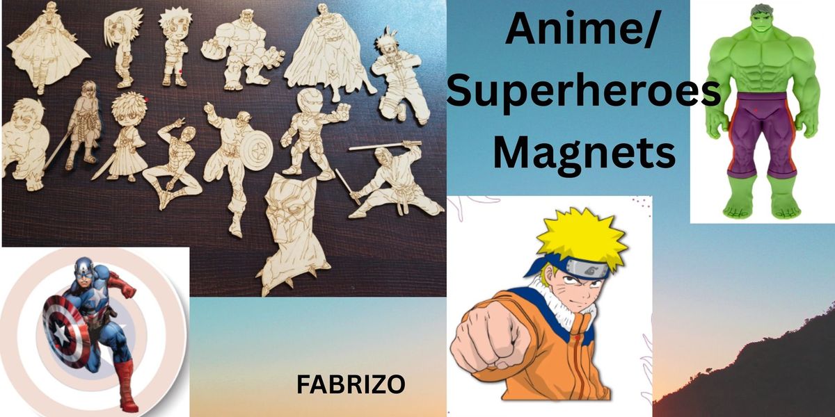 Anime/Superheroes Magnets