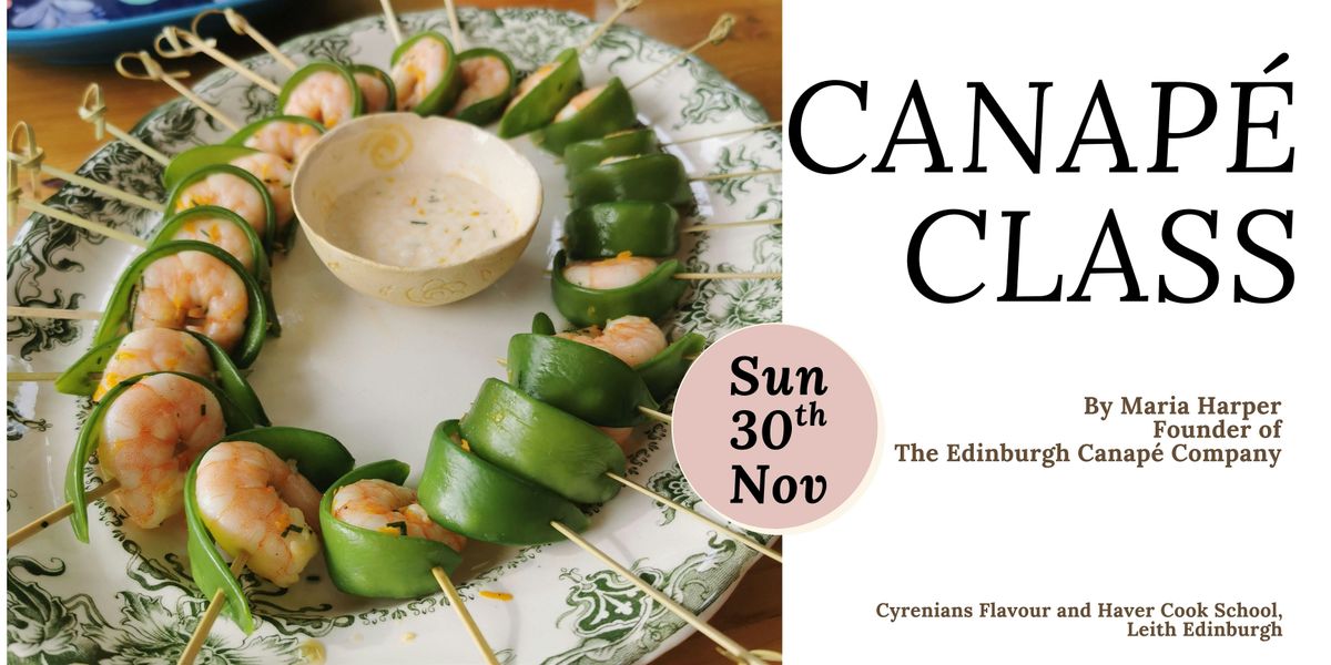 Canapé Cookery Class, 30 November | Event in Edinburgh | AllEvents