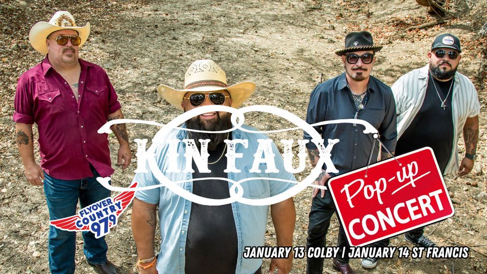 Kin Pop Kin Faux POP UP Concert in St Francis, Cheyenne County 4H Building St ...