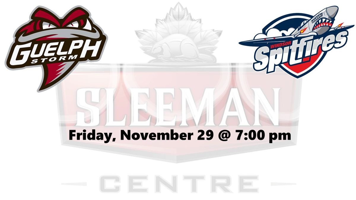 Guelph Storm at Windsor Spitfires at WFCU Centre, 9 October | Event in Windsor | AllEvents