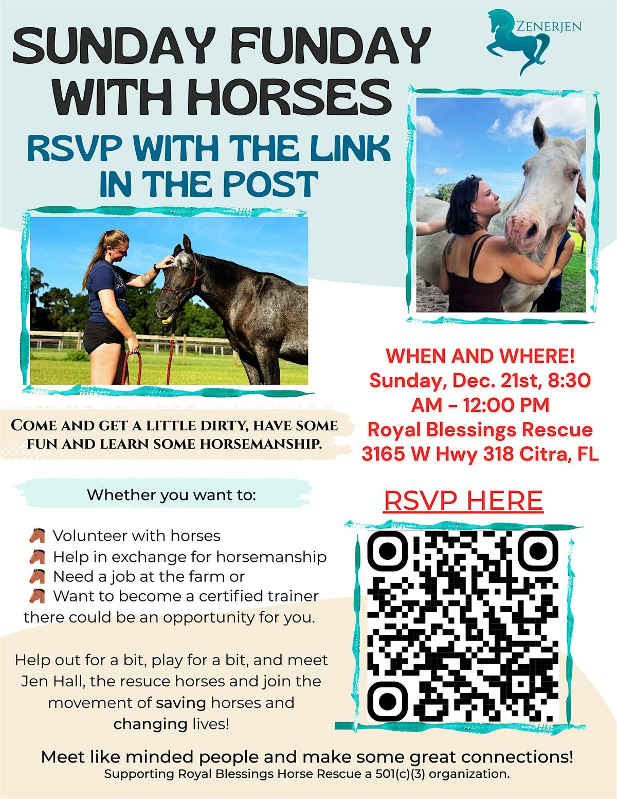 Sunday Funday Meet and Greet with Horses, 21 December | Event in Citra | AllEvents