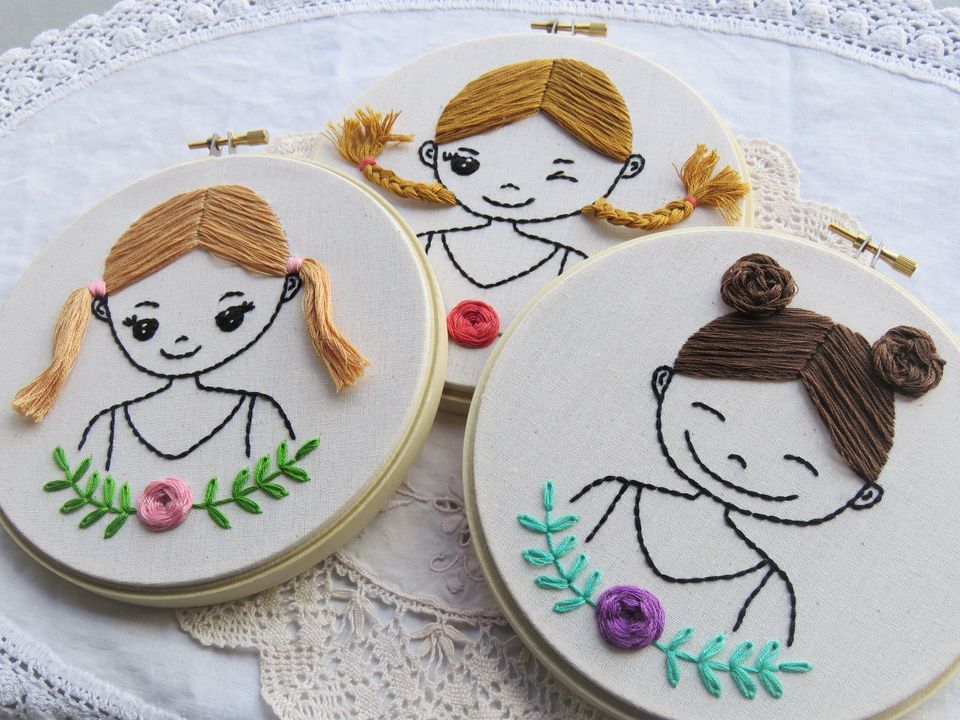 School Holiday 3D Hair Embroidery Hooray Hoop Embroidery Shop