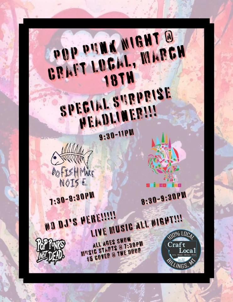 Pop Punk Night at Craft Local Billings, MT, Craft Local, Billings, 18