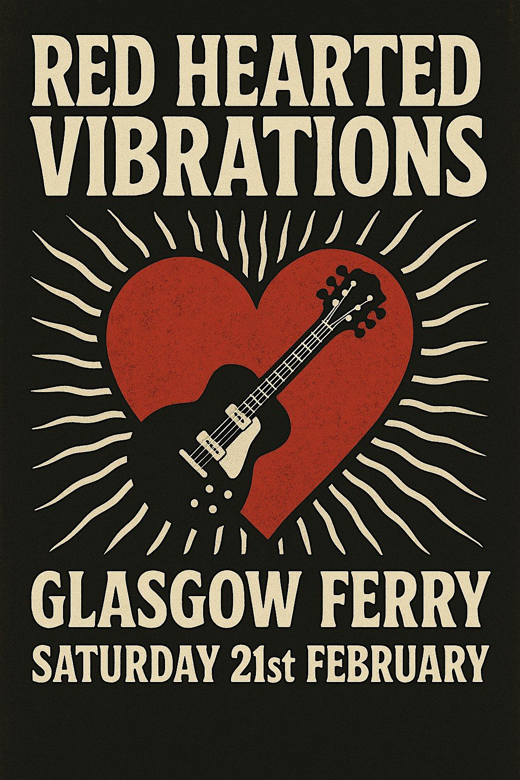 Red Hearted Vibrations Live At The Glasgow Ferry, 21 February | Event in Glasgow | AllEvents