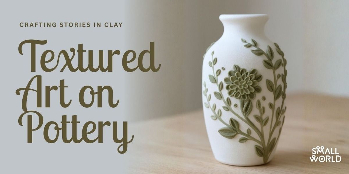 Textured Art on Pottery