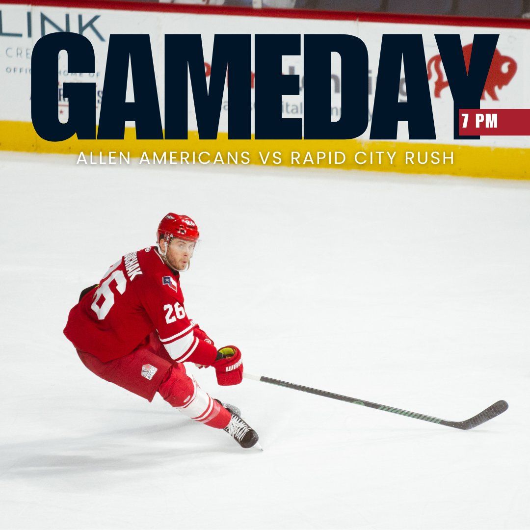 Allen Americans vs. Rapid City Rush, 28 October | Event in Allen | AllEvents