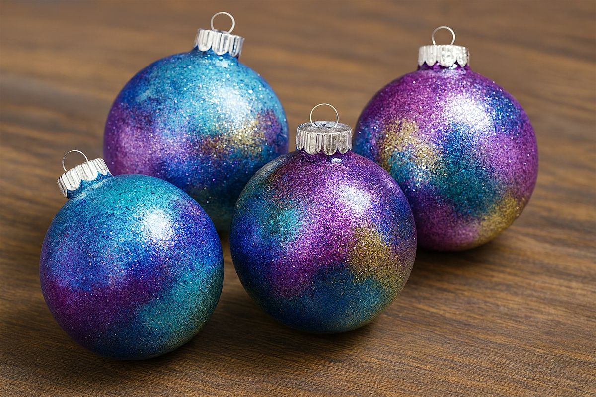 Galaxy Holiday Ornament Painting Workshop (4" Glass Ornaments), 14 December | Event in Crystal River
