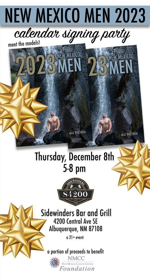 Men of New Mexico Calendar Signing Party, Sidewinders Bar and Grill