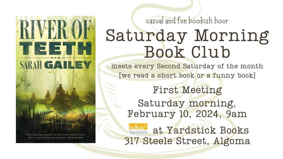Saturday Morning Book Club (a casual and fun bookish hour), Yardstick