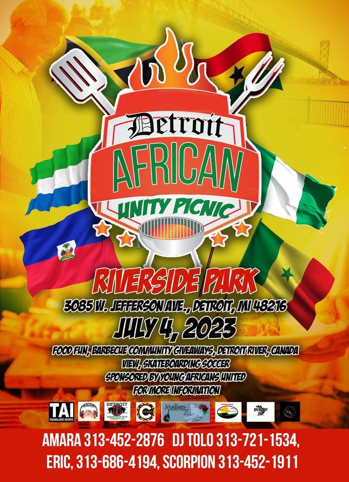 Detroit African Unity Picnic , Riverside Park, Detroit, 4 July 2023 AllEvents.in