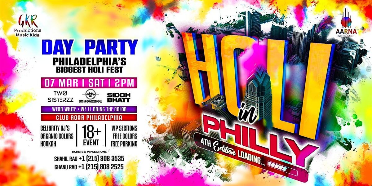 Holi in Philly, Bollywood Day Party March 2026