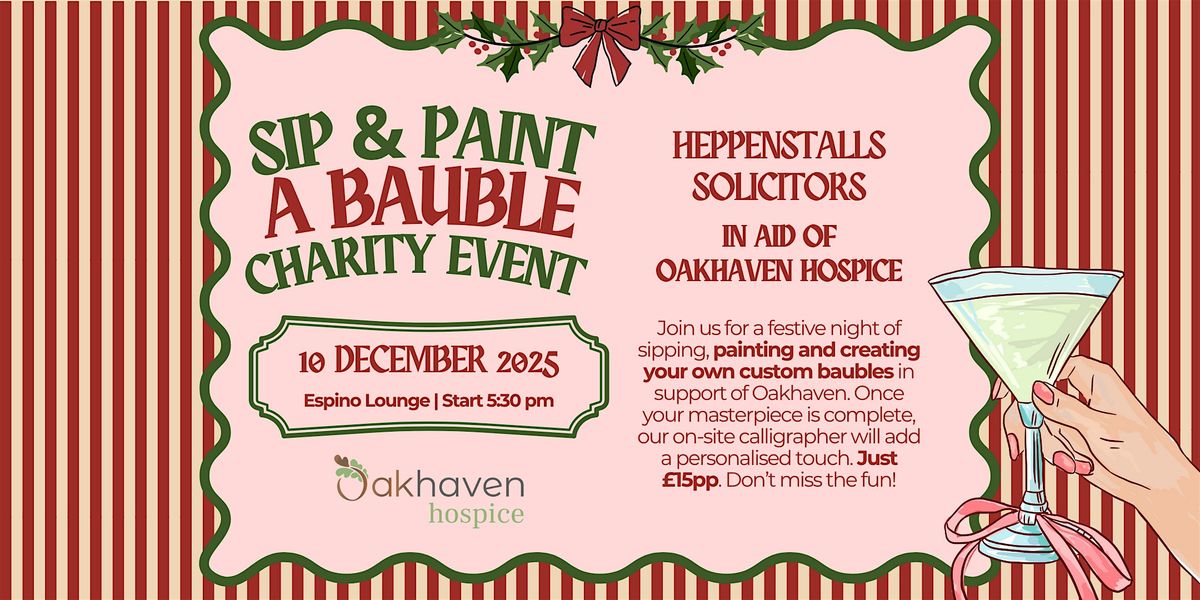 Sip & Paint A Bauble Charity Event, 10 December | Event in New Milton | AllEvents