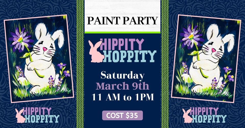Hippity Hoppity Bunny Canvas Painting Class, Finch Community Center