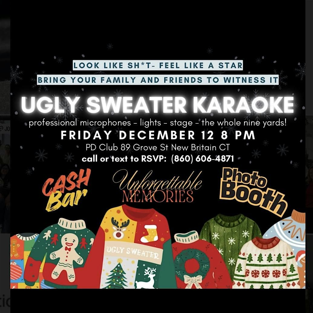 UGLY SWEATER KARAOKE, 12 December | Event in New Britain | AllEvents