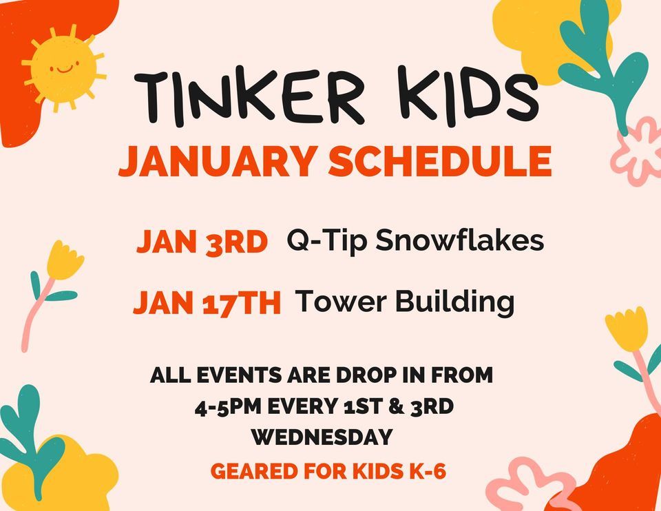 Tinker Kids - Tower Building, Cloquet Public Library, January 17 2024 ...