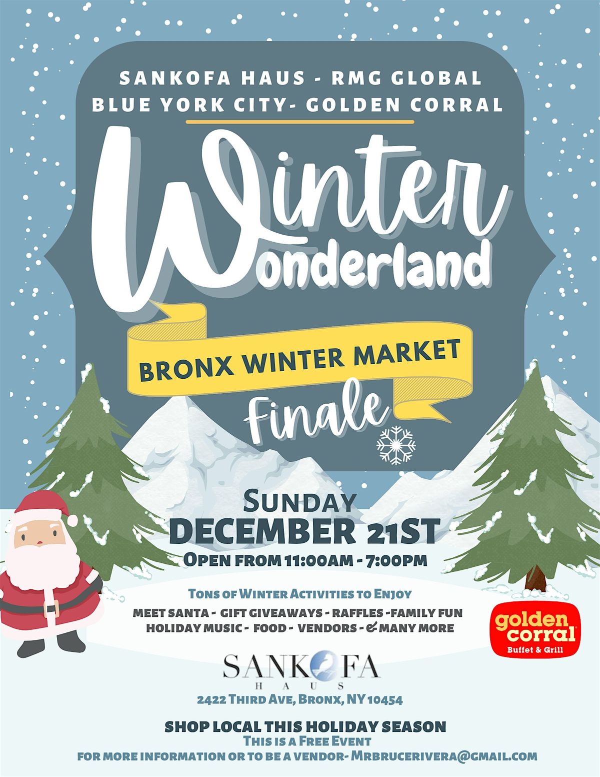 BRONX WINTER MARKET - WINTER WONDERLAND FINALE, 21 December | Event in The Bronx | AllEvents