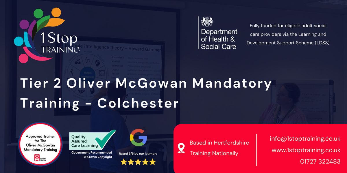 Tier 2  Oliver McGowan Mandatory Training (Colchester), 13 February | Event in Colchester | AllEvents