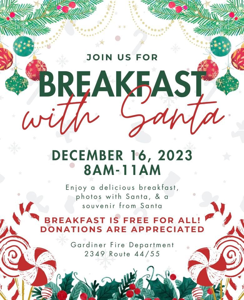 Breakfast with Santa, Gardiner Fire Dept, December 16 2023 AllEvents.in