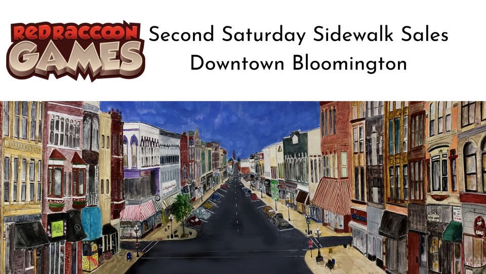Downtown Bloomington Second Saturday Sidewalk Sale Red Raccoon Games downtown-bloomington-second-saturday-sidewalk-sale-red-raccoon-games