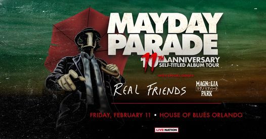 Buena Vista Christmas Parade 2022 Mayday Parade, House Of Blues Orlando, Lake Buena Vista, February 11 2022 |  Allevents.in