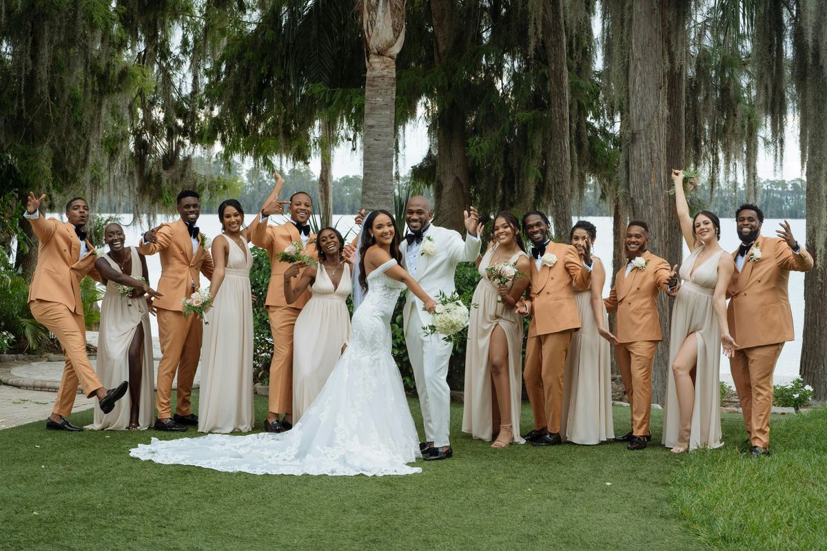 buff bridesmaid dresses Buff Trumpet High Waisted Bodycon Maternity Photoshoot Maxi Dress Buff / M main image 1
