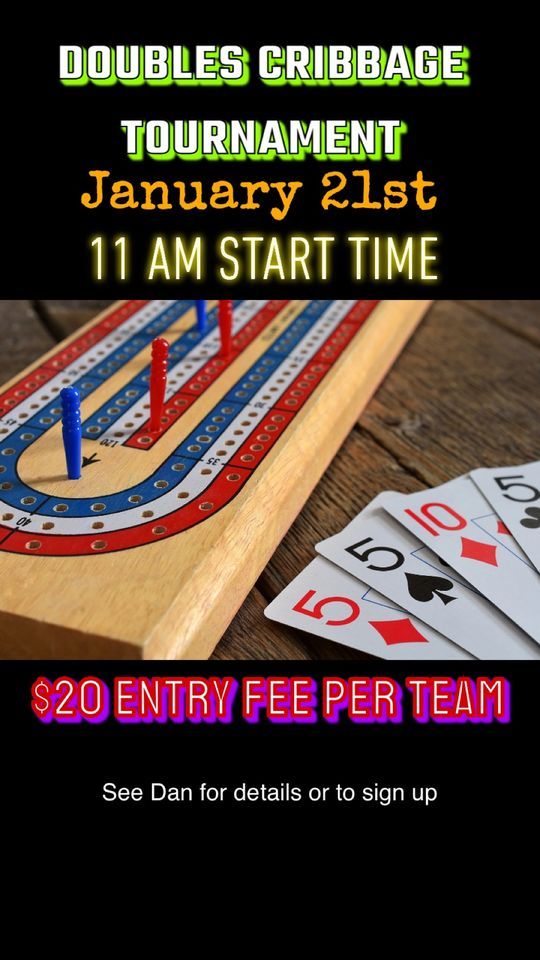Doubles cribbage tournament , Tapps Sports Lounge & Grill, Yorkton