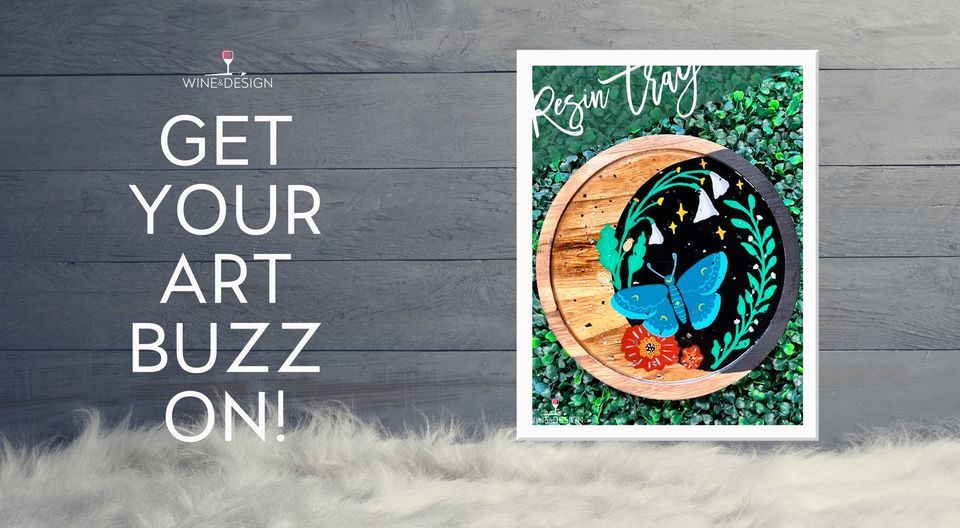 Moth and Moon Resin Tray, Wine & Design (Boise, ID), January 29 2024