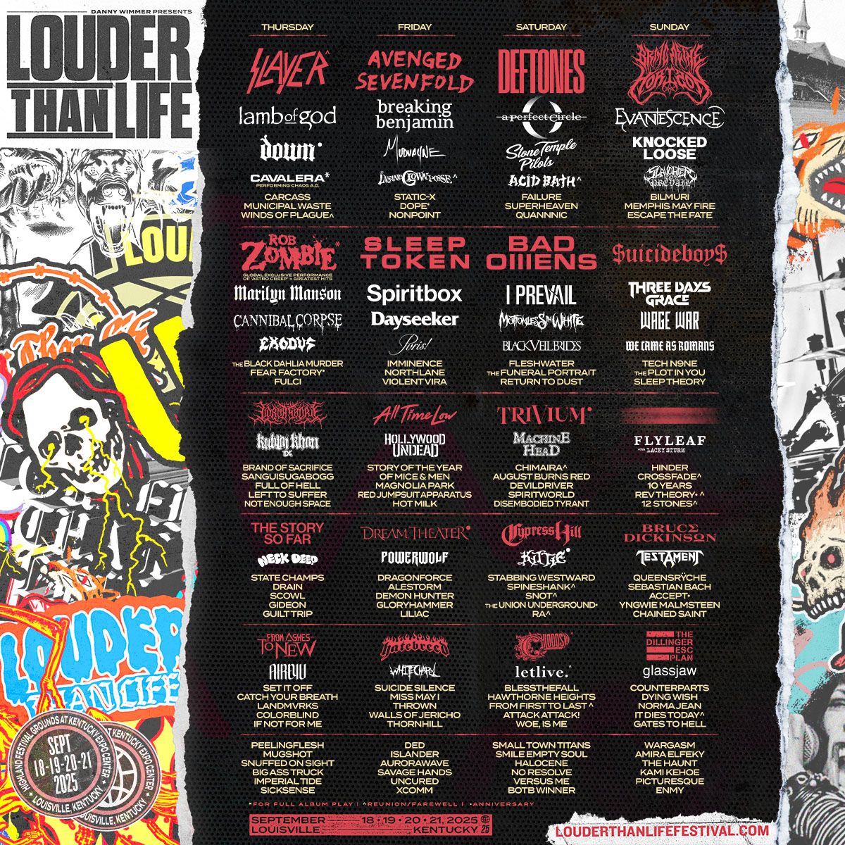 Louder Than Life: Avenged Sevenfold  Sleep Token  & Breaking Benjamin - Friday, 18 September | AllEvents